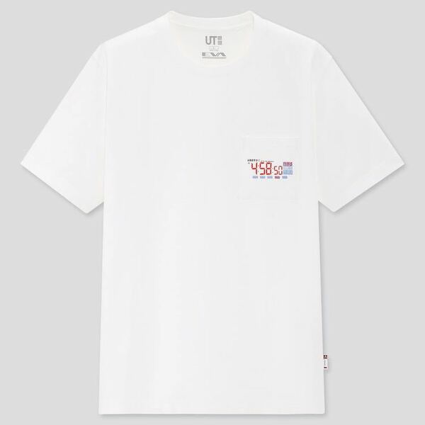 新品 XLサイズ エヴァンゲリオン ユニクロ UNIQLO UT コラボ Tシャツ 半袖 タグ付き ホワイト