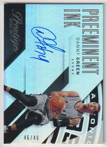 NBA DANNY GREEN AUTO 2014-15 PANINI PRESTIGE PREMIUM PREEMINENT INK Autograph Signature BASKETBALL /49 枚限定 直書き 直筆 サイン