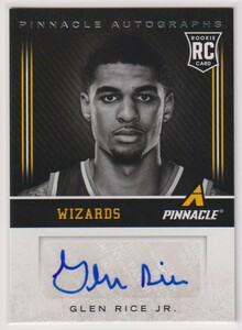 NBA GLEN RICE JR. AUTO 2013-14 PANINI PINNACLE Autograph Signature BASKETBALL ROOKIE CARD グレン・ライス JR. 直筆 サイン オート