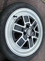 シャコタン軽自動車に レイズ　TBR TB-01　5J-15 +45 4/100 ZEETEX 165/45R15 2020年製新品4本セット　1セットのみです　深リム_画像5