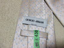 ジョルジオアルマーニ　GIORGIO ARMANI　イタリア製高級シルク100% ネクタイ_画像3