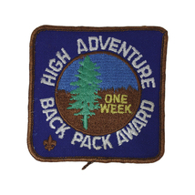 ヴィンテージ ワッペン ボーイスカウト パッチ HIGH ADVENTURE BACK PACK AWARD BOY SCOUTS #8812_画像1