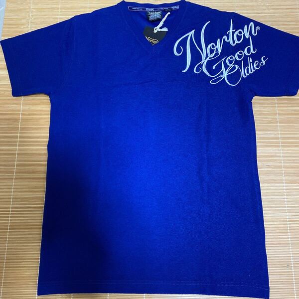 新品！Norton ENGLAND JQ柄刺繍 V Tシャツ　 