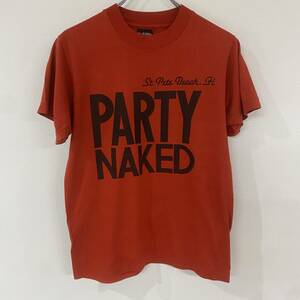 ビンテージ　1990ｓ　スクリーンスター　PARTY NAKED　エロ　ビーチ　裸　 デザイン　プリント　Tシャツ　アメリカ製　210624