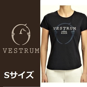 VESTRUM knock s Bill Logo T-shirt S lady's horse riding horsemanship 