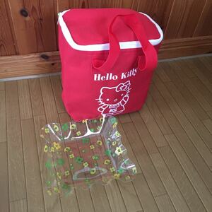  Hello Kitty new goods keep cool back 500 PET bottle 6 pcs insertion . size confection tray eko-bag 