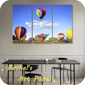 アートパネル【kg24】 3点セット 気球 写真 絵画 壁掛け インテリア