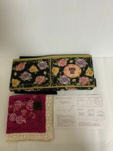  prompt decision / explanatory note obligatory reading /ANNA SUI/ Anna Sui make-up box / case /150×150×125mm folding type / storage case / tag attaching towel handkerchie 
