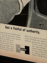 1964年 USA '60s 洋書雑誌広告 額装品 HURST Shifter ハースト シフター ( A4size・A4サイズ )_画像4