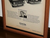 1969年 USA '60s 洋書雑誌広告 額装品 TOYOTA Corolla トヨタ カローラ ( A4size・A4サイズ )_画像3
