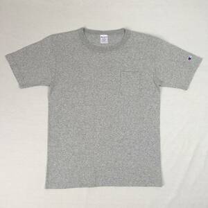 Champion チャンピオン T1011 米国製 Ｔシャツ 胸ポケット Mサイズ グレー ヘビーウェイト