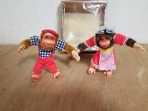 昭和　レトロ　古い　ビンテージ　チンパンジー　猿　人形 置物　ぬいぐるみ　古道具　モンペットのパンキーちゃん　玩具　