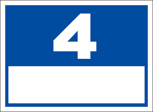  simple signboard [ number .4( white window attaching )] outdoors possible 