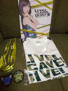 メイン激レア4点セット☆LIVE! CAVE! DIVE! May´n Hall Tour 2013ツアーパンフレットTシャツMネックストラップ黄色ワッペン希少グッズ☆