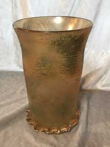 【ガラス工芸品】美しいベネチアンガラス花瓶 1880年代 イタリア 腐食ガラス技法 ディスプレイ インテリア 骨董品 アンティーク