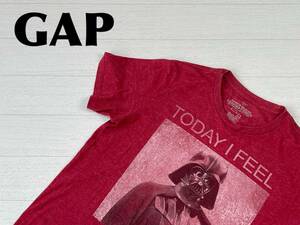 ☆送料無料☆ GAP ギャップ 古着 半袖 プリント Tシャツ スターウォーズ ダースベイダー メンズ M レッド トップス 中古 即決