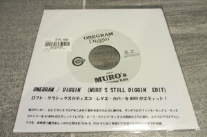 ★2021 RSD【ONEGRAM ワングラム】☆『DIGGIN' (MURO'S STILL DIGGIN' EDIT) [7’]』 新品 2021レコードストアデイ 超激レア★