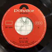ザ・ビー・ジーズ The Bee Gees / Run To Me cw Road To Alaska 国内盤 日本盤 Polydor DP 1878 7インチ_画像3