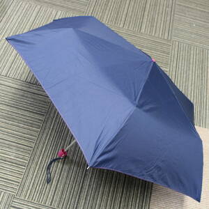 a05725傘 雨傘 折り畳み 折りたたみ傘 外ケース無し ネイビー【USED】