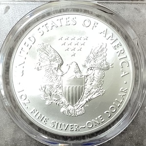 【 最高鑑定 】2020年 アメリカ シルバーイーグル 1ドル 銀貨 PCGS MS70 モダンコイン バイデンラベル アンティーク 送料込みの画像6