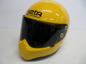 当時物！程度良 seta ヴァンパイア 黄色 M(57-59cm) クノー工業 ヘルメット