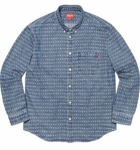 Supreme 20SS Jacquard Logos Denim Shirt デニムシャツ Tシャツ Tee BOX LOGO ボックス ロゴ 正規品 本物 oxford crewneck パンツ パーカ