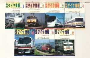  Tetsudo Daiya Joho 1990 year 1991 year 7 pcs. attraction. railroad Hokkaido super white Arrow and .toktok tickets China mountain ground other valuable materials collection 