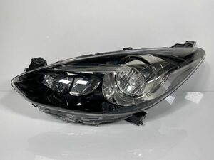 極美品/破損キズなし DE系 デミオ DEJFS 後期 純正 左ヘッドライト 左ライト LH LED DR61-51-040 W1212 P9489 管理8782h10