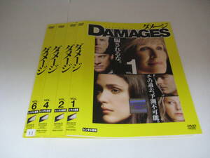 Y9 02371 【訳あり】ダメージ DAMAGES シーズン1（全6巻・3、5巻欠け）計4枚 DVD 送料無料 レンタル専用 吹替有