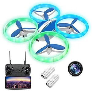 ドローン 1080P HDカメラ付き バッテリー2個 軽量200g未満 初心者向け