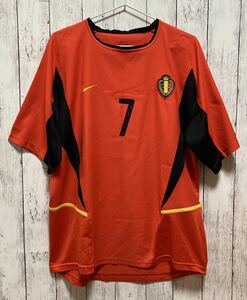 [NIKE] Nike футбол Belgium представитель форма L размер #7 марок * vi rumotsu02 год W кубок день . собрание бесплатная доставка!