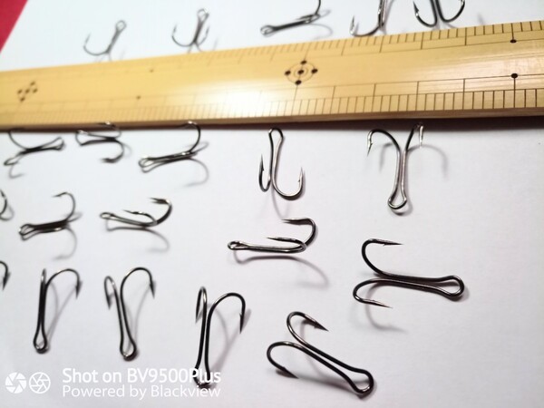 20本送料込!ダブルフック6番