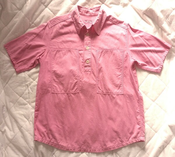 【値下げ】半袖シャツ プルオーバー くすみピンク