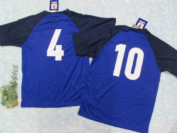 ☆新品【160】JFA JAPAN☆背番号４＆10♪メッシュTシャツ2枚組☆送料無料☆サッカー