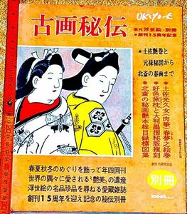 y1951】創刊15周年記念　古画秘伝　季刊浮世絵別冊　　画文堂 1977年3月　土佐艶巻と元禄秘図から北斎の春画