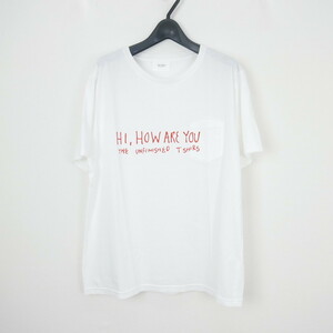 17SS The Letters ザ レターズ HI HOW ARE YOU POCKET T-SHIRT メッセージプリント ポケット 半袖 Tシャツ WHITE RED XL