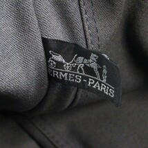 ◆HERMES/エルメス フールトゥ PM キャンバス トート ハンド バッグ グレー×ブラック_画像8