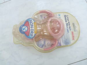  unused Nuby Grow nueser*.. thing . leak not wide neck steering wheel attaching bottle pink feeding bottle 