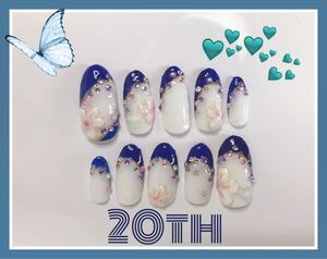 成人式ネイル ネイルチップ 付け爪 ネイルアート
