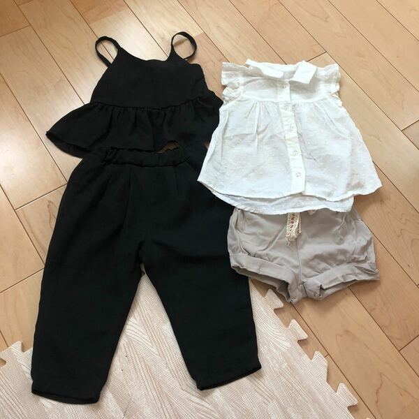 ベビー　女の子　セットアップ　ブラウス　ショートパンツ　まとめ売り