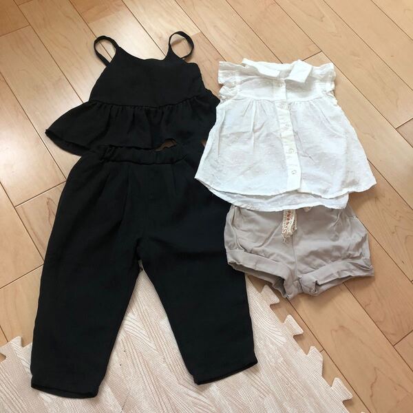 ベビー 女の子 セットアップ ブラウス ショートパンツ まとめ売り