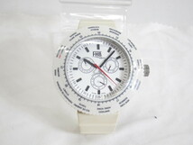 FHB Ref.F-507 クロノグラフ ホワイト クォーツ メンズ 腕時計 □UA8527_画像1