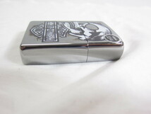 未使用 ZIPPO ジッポー Harley-Davidson Skull - High Polish Chrome ライター ジッポー □UA8522_画像3