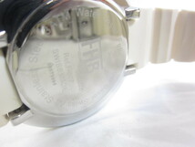 FHB Ref.F-507 クロノグラフ ホワイト クォーツ メンズ 腕時計 □UA8527_画像4