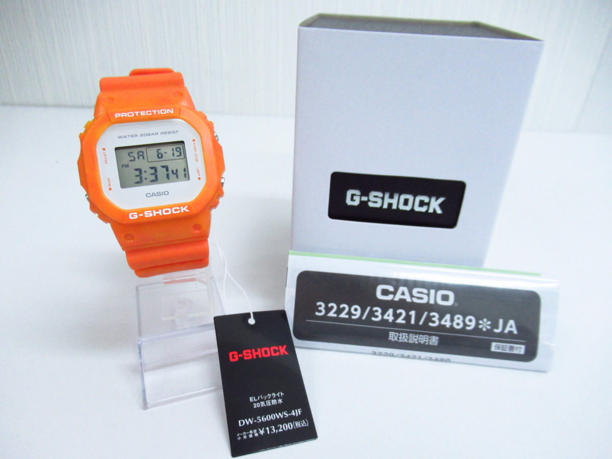腕時計、アクセサリー メンズ腕時計 カシオ G-SHOCK DW-5600WS-4JF オークション比較 - 価格.com