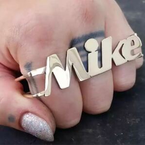 オーダーメイド カスタムロゴ ナックルリング