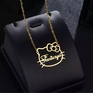 オーダーメイド 猫型&カスタムロゴネックレス