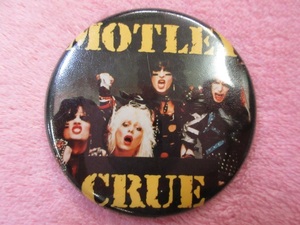 ♪美品♪レア♪当時物♪モトリー・クルー 缶バッジ Motley Crue ヘヴィメタル♪