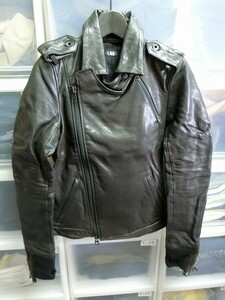 L.G.B. sheep leather rider's jacket 1 black #S-BIKERS/STD/M Y-VS Le Grand Bleu 