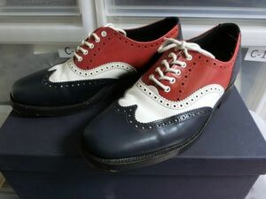 Tricker's ウイングチップ レザーシューズ 8 ネイビー #m7454 トリッカーズ